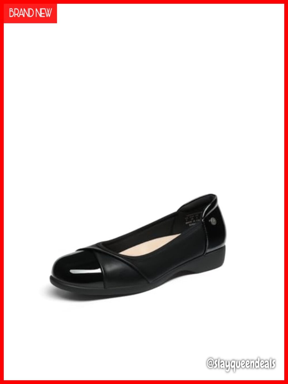 Women's Arch Support Ballet Flats Faux Leather Dressy Work Shoes